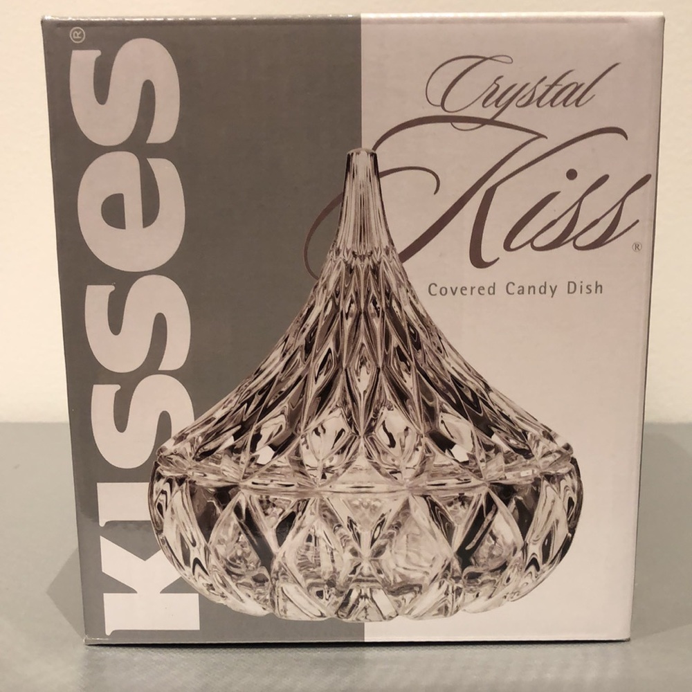 Shannon Crystal Candy Dish, Crystal Hershey's Kiss